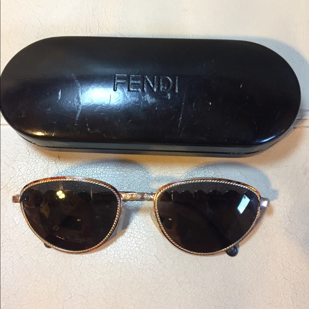 Authentic Fendi Sunglasses Metal Zodiac Arms